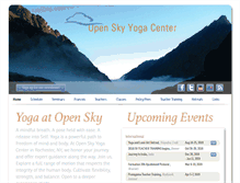 Tablet Screenshot of openskyyoga.com